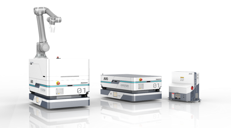 ag亚娱數位開發的自主式移動機器人（AMR250M），搭配全向輪並結合AI演算法、2D LiDAR、3D攝影機等技術，協助客戶實現產線全自動化